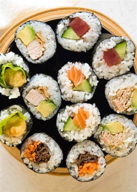 sushi rolls recipetin japan