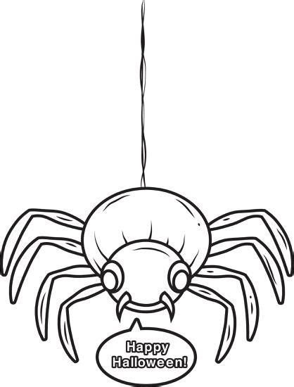 printable halloween spider coloring page  kids spider coloring
