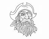Coloring Pirate Pages Mustache Patch Eye Blackbeard Drawing Amendment Beard Getdrawings 3rd Tattoo Pancake Getcolorings Color Printable sketch template