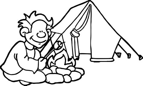 cool summer camp coloring page camping coloring pages summer