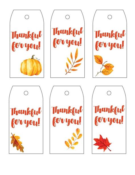 printable thanksgiving tags thanksgiving teacher gifts