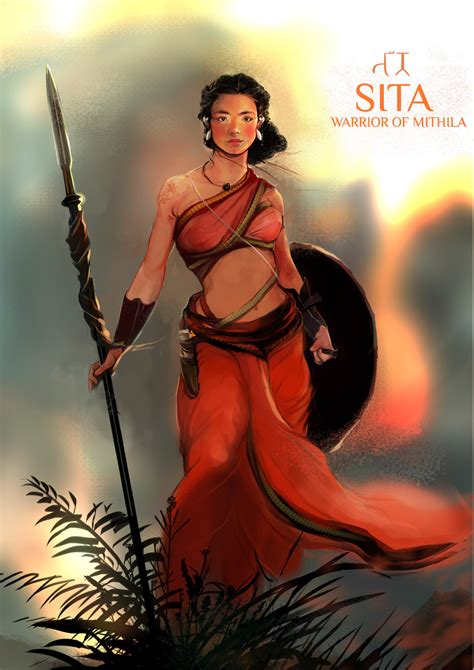 Artstation Sita Indian Mythology In 2020 Warrior
