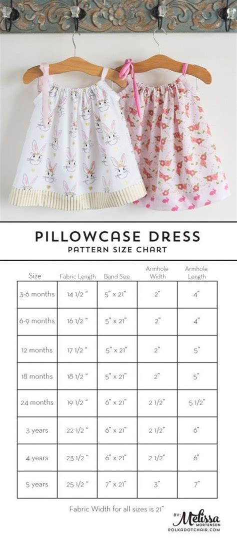 printable pillowcase dress pattern
