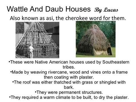 wattle  daub houses  lucasalso   asi  cherokee word