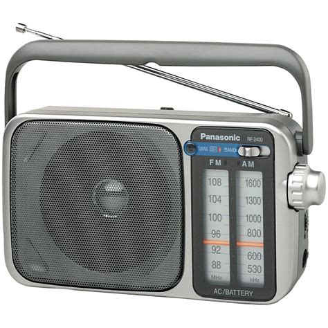 panasonic portable amfm radio silver rf  walmartcom