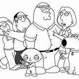 Coloring Guy Family Lois sketch template