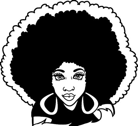 afro woman drawing  getdrawings