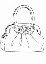 Croquis Sac Tasche Handtasche Taschen sketch template