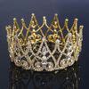royal gold plated rhinestone crown tiaras queenprincess hair