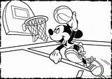Coloring Basketball Pages Adults Mickey Mouse Popular sketch template