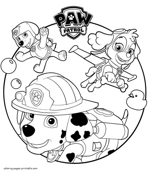 paw patrol printables coloring pages  getcoloringscom