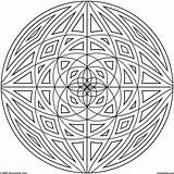 Geometric Coloring Mandala Pages Designs Circles Patterns Circle sketch template