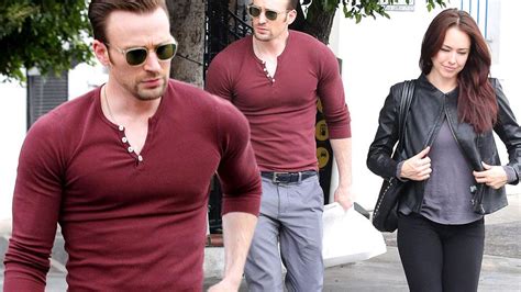 new couple alert chris evans spotted on a lunch date with