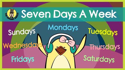 days  week days   week song  singing walrus youtube