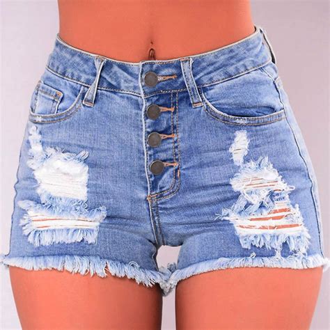 jeans denim shorts  womens micro short summer vintage jeans washed