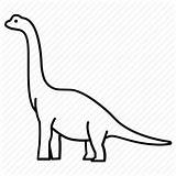 Dinosaur Brontosaurus Drawing Neck Long Brachiosaurus Coloring Ultrasaurus Outline Apatosaurus Icon Outlines Dino Clipart Cute Drawings Herbivorous Small Dinosaurs Easy sketch template