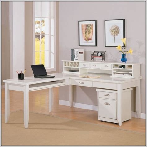 inspirations  small  shaped desk white