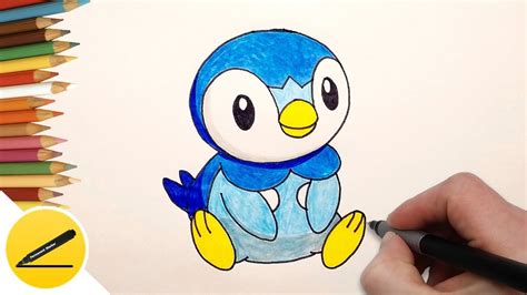 draw piplup step  step pokemon  youtube