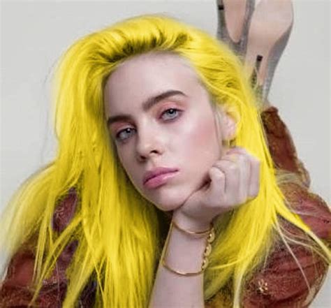 billie eilish  dyed  hair  wild  color fans love  hot sex picture