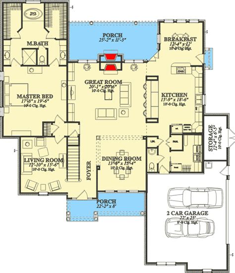 story open concept ranch home plan hh architectural designs house plans