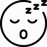 Sleepy Emoji Face Sleep Coloring Smiley Printable Template Smileys sketch template