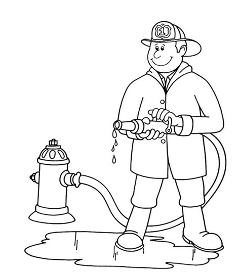 fireman badge coloring page coloring pages