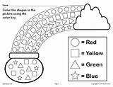 Preschoolers Shapes Patricks Worksheets Worksheet sketch template