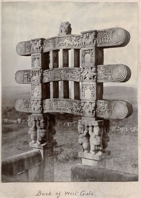 Gateways Of Sanchi Stupa Madhya Pradesh C1890 S Old