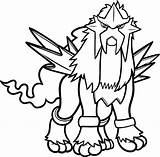 Entei Coloring Pages Pokemon Mighty Printable Legendary Kids Categories sketch template