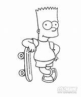 Bart Coloring Pages Simpson Simpsons Cartoons Post Via Dibujos sketch template