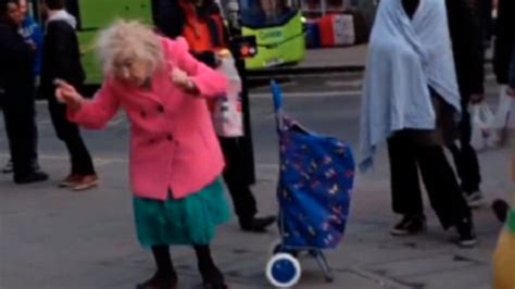 old lady dancing to the beatles in brighton knows what life s about
