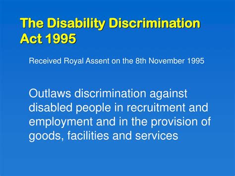 Disability Discrimination Law