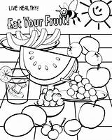 Food Unhealthy Coloring Pages Healthy Color Getcolorings Colorin sketch template