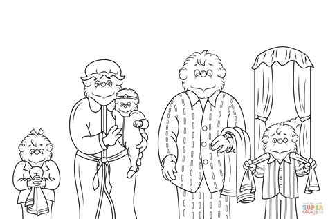 berenstain bears coloring page  printable coloring pages