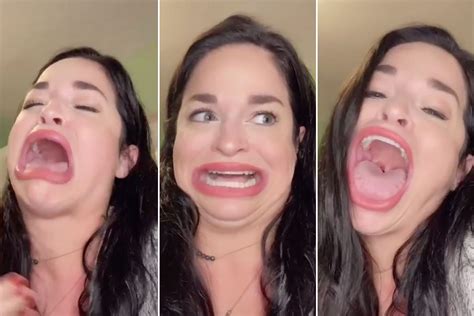 woman reveals how her huge mouth made her tiktok famous