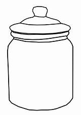 Jar Cookie Clipart Outline Clip Coloring Mason Printable Stole Preschool Jars Template Sweets Empty Pattern Cliparts Sweet Who Library Storage sketch template