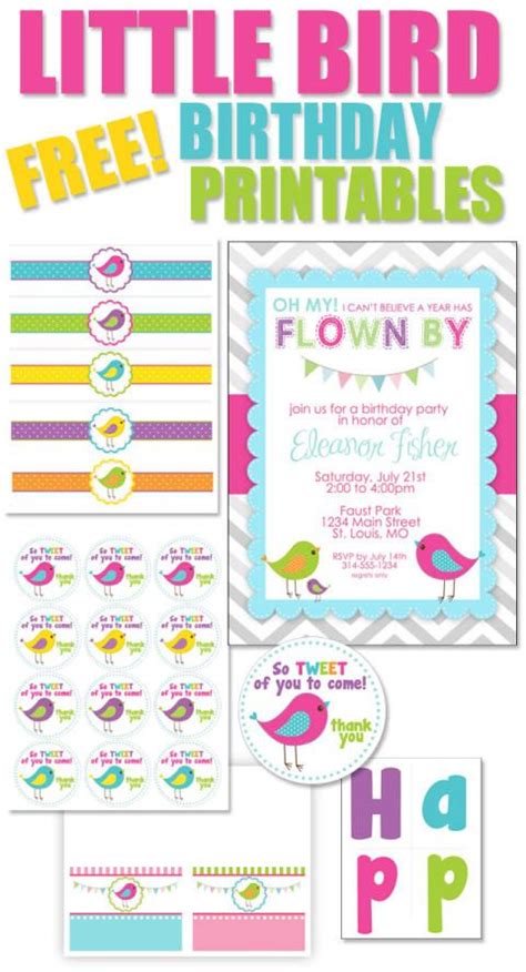 birthday party printables  printables birthdays  themed