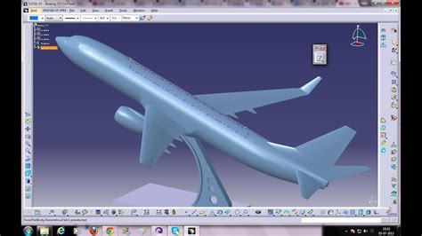 catia  tutorialhow  design boeing airliner stabilizercruciform tail canard configuration