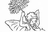 Play Doh Coloring Pages Fairy Flower Getcolorings Fairies Pa Made sketch template