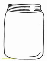 Jar Mason Empty Clipart Jars Cookie Clip Glass Outline Drawing Coloring Template Printable Cliparts Stamps Pages Digital Line Library Wonderstrange sketch template