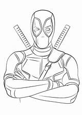 Deadpool Drawing Coloring Pages Cartoon Drawings Marvel Step Choose Board Character Draw sketch template