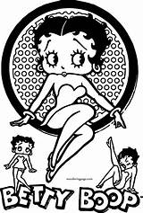 Betty Boop Coloring Pages Cover Wecoloringpage sketch template