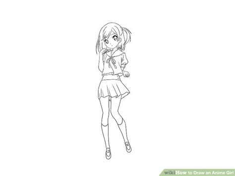 4 ways to draw an anime girl wikihow