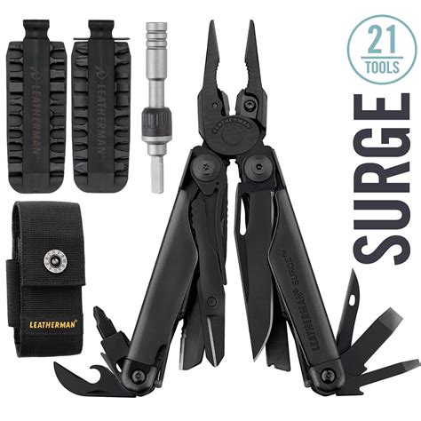 leatherman surge multi tool black  nylon  pocket large sheath