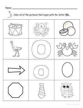 letter oo words coloring worksheet  nola educator tpt