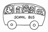 Bus Coloring Library Clipart Pages sketch template