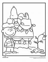 Pages Coloring Charlie Brown Printable Getcolorings Cartoon Christmas sketch template