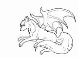 Wolf Coloring Pages Winged Wings Wolves Baby Drawing Color Bat Clipart Deviantart Cub Cool Print Printable Getdrawings Transparent Getcolorings Library sketch template