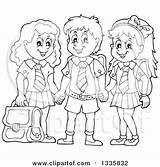 Uniform School Clipart Children Cartoon Wearing Uniforms Holding Hands Happy Drawing Illustration Royalty Visekart Vector Rf Illustrations Getdrawings sketch template