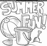 Summer Coloring Pages Fun Print sketch template